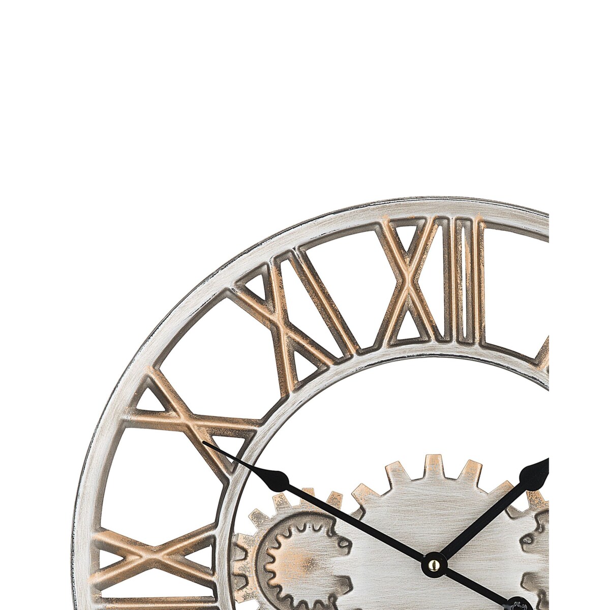 Zegar ścienny ø 46 cm srebrno-złoty SEON