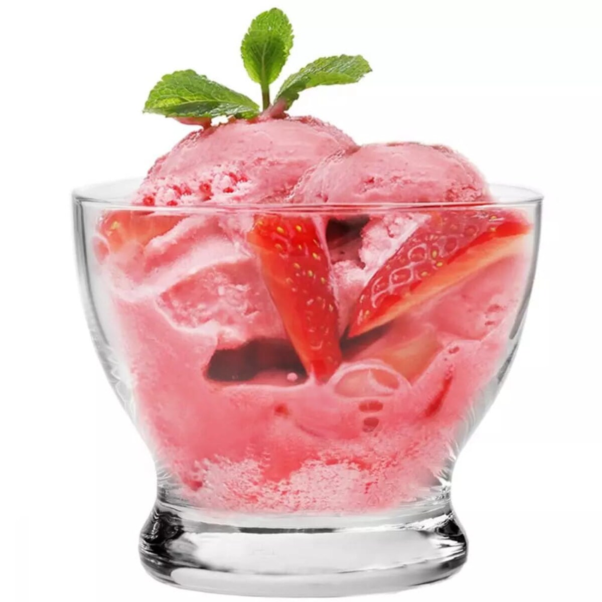 Pucharki do Deserów Lodów Pure Krosno 6 szt 260 ml Czarki Eleganckie Ozdobne