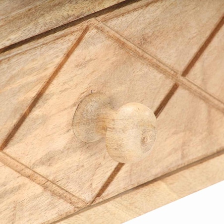 vidaXL Toaletka, 100 x 50 x 76 cm, lite drewno mango