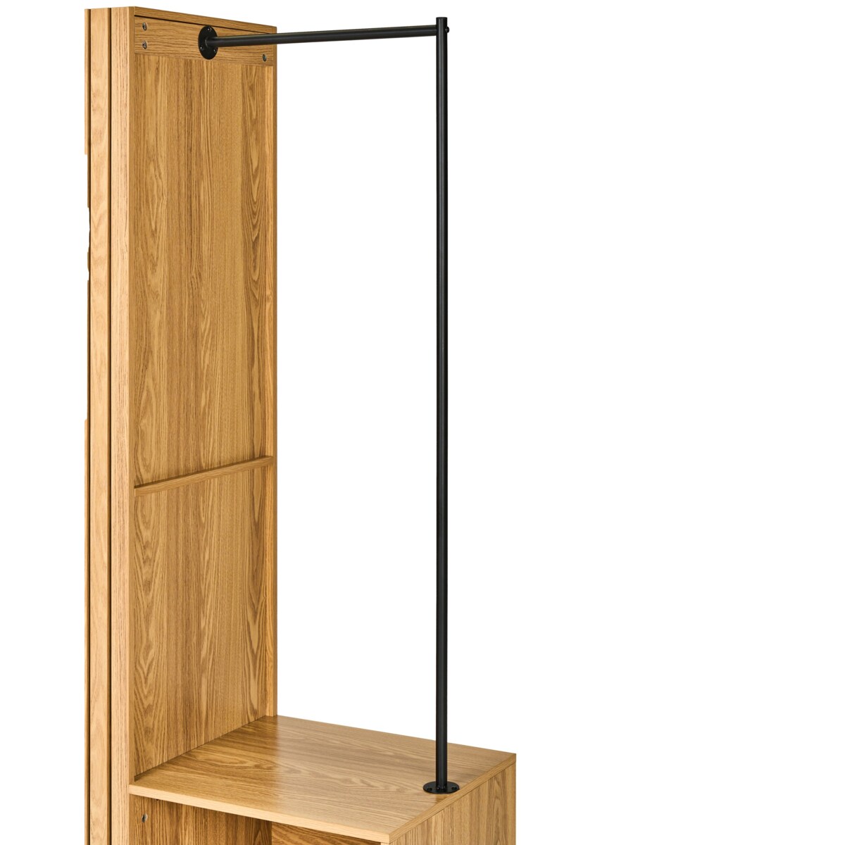 Otwarta szafa 5 półek LEANDRO Jasnobrązowy