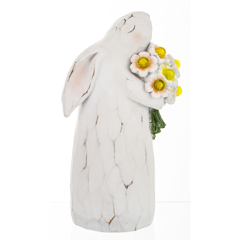 Dekoracja - LED króliczka z bukietem 26x9,5x14 cm piękny zapach