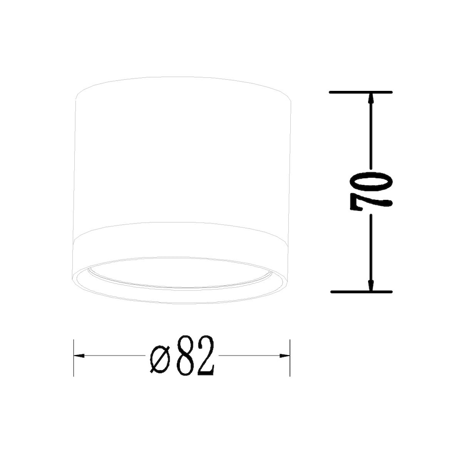 Lampa sufitowa Light Prestige Kendal czarny 1 x GX53 1 szt.