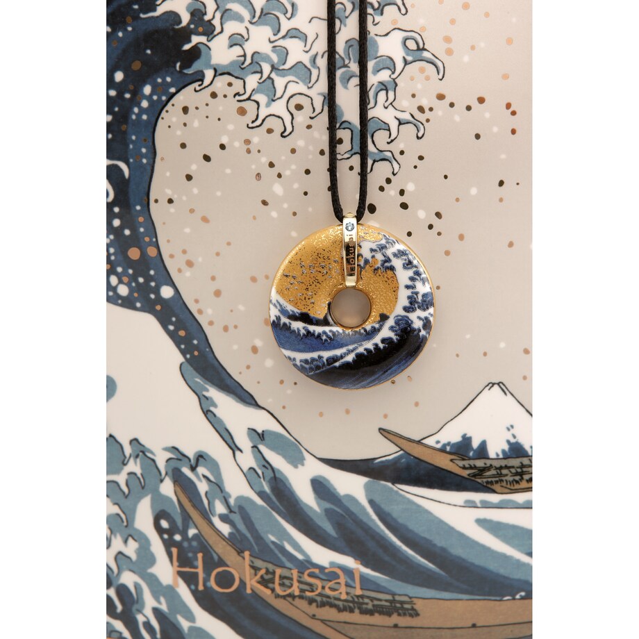 K. Hokusai - Wielka fala - Naszyjnik 5 cm - Goebel