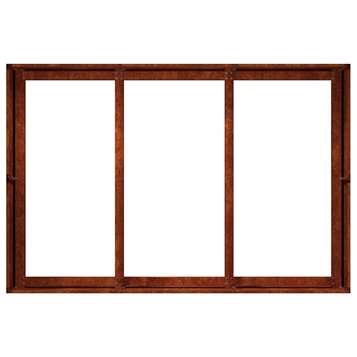 vidaXL Doniczka Rusty 120x80x40 cm Stal nierdzewna