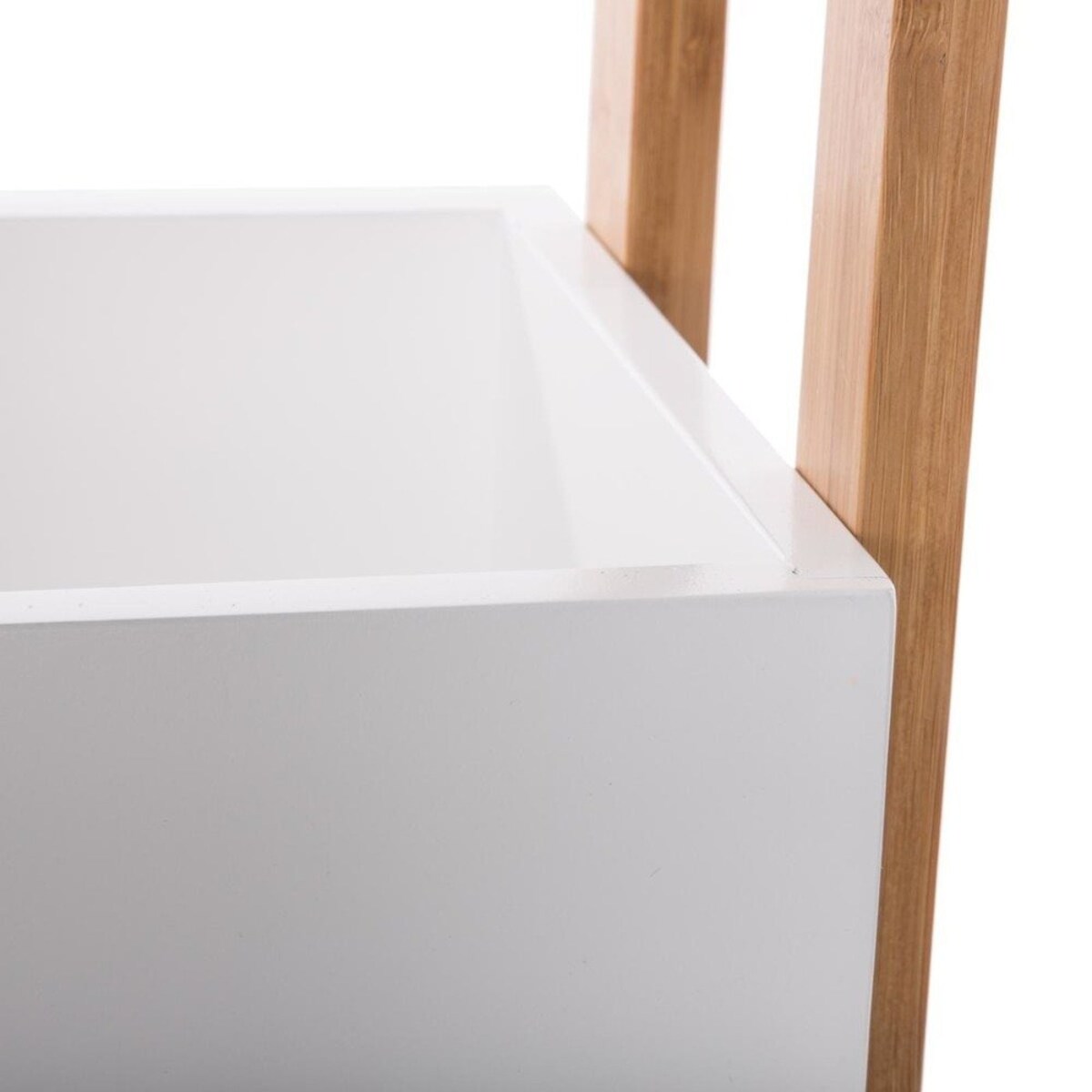 Wózek łazienkowy BAMBOO, szafka bambusowa - 3 poziomy