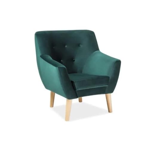 Fotel NORDIC 1 VELVET zielony