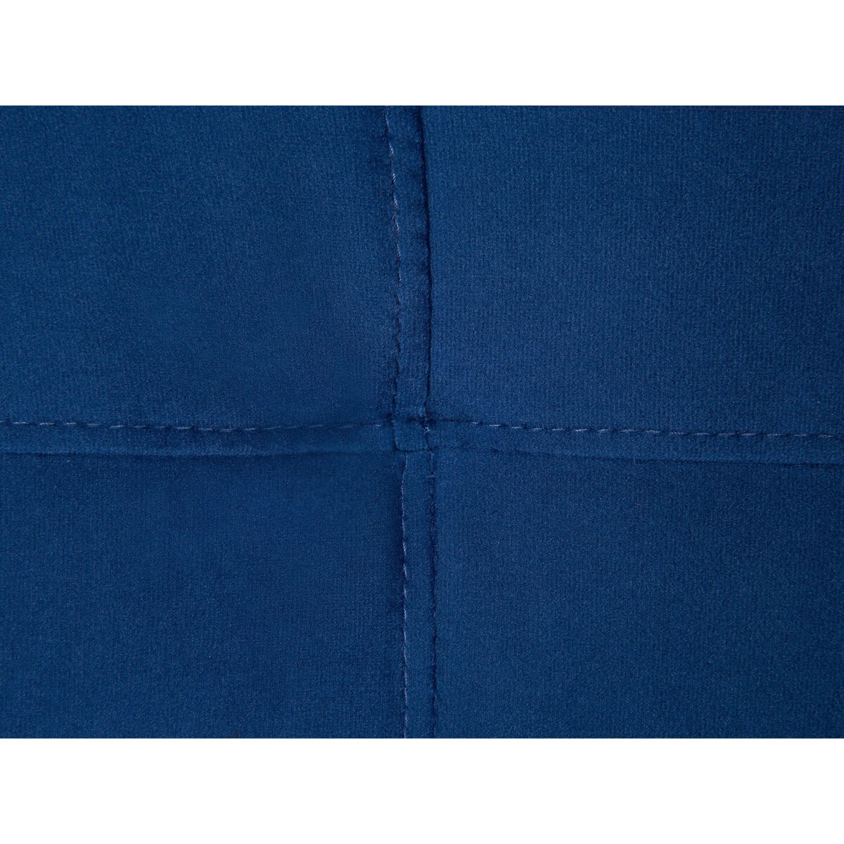 Sofa rozkładana welurowa niebieska VISNES