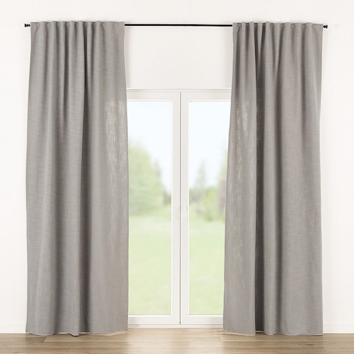 Zasłona gotowa na taśmie marszczącej 140x280cm light grey 1 szt. 140x280 szary