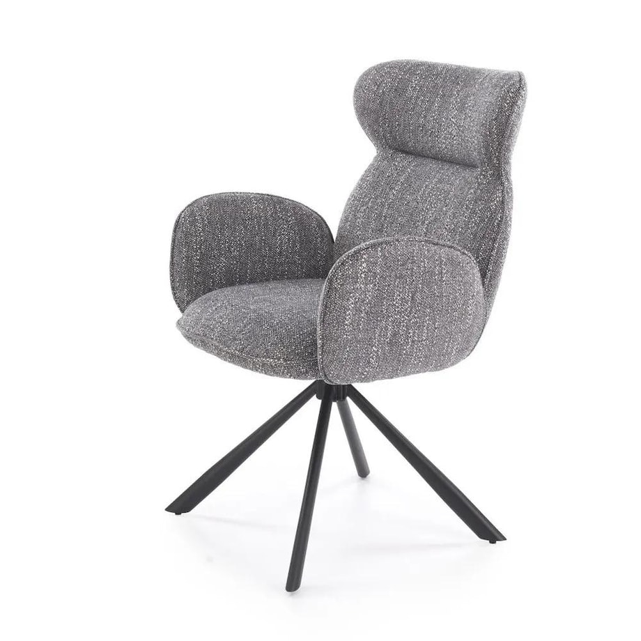 Krzesło tapicerowane K571 szare obracane