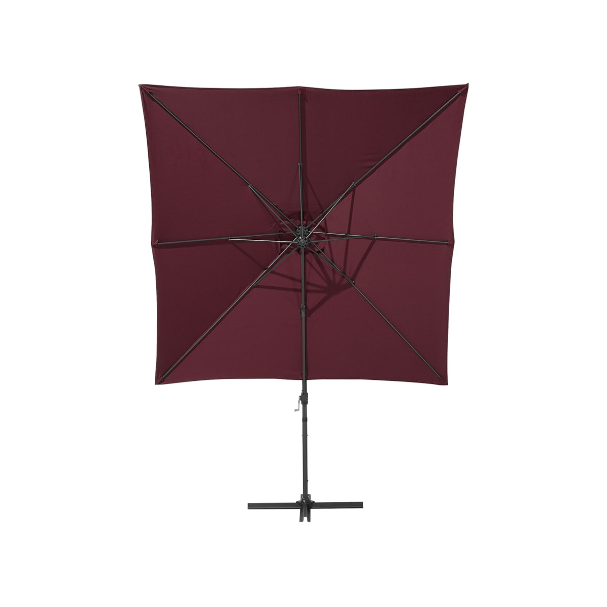 Parasol ogrodowy na wysięgniku 250 cm MONZA Burgundowy