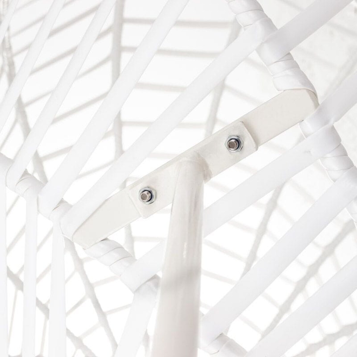 Fotel ogrodowy biały, rattanowy Malaga