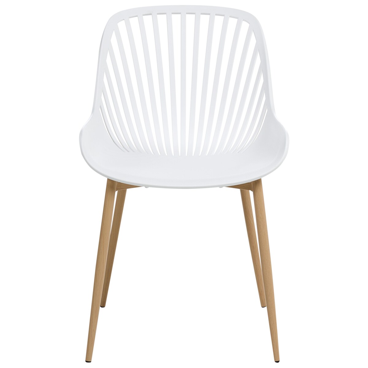 Zestaw 4 krzeseł do jadalni KLEVE Biały