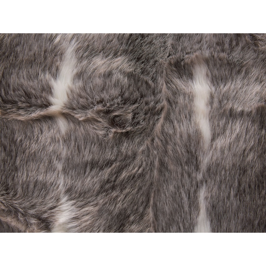 Koc 180 x 220 cm brązowo-biały TADDART