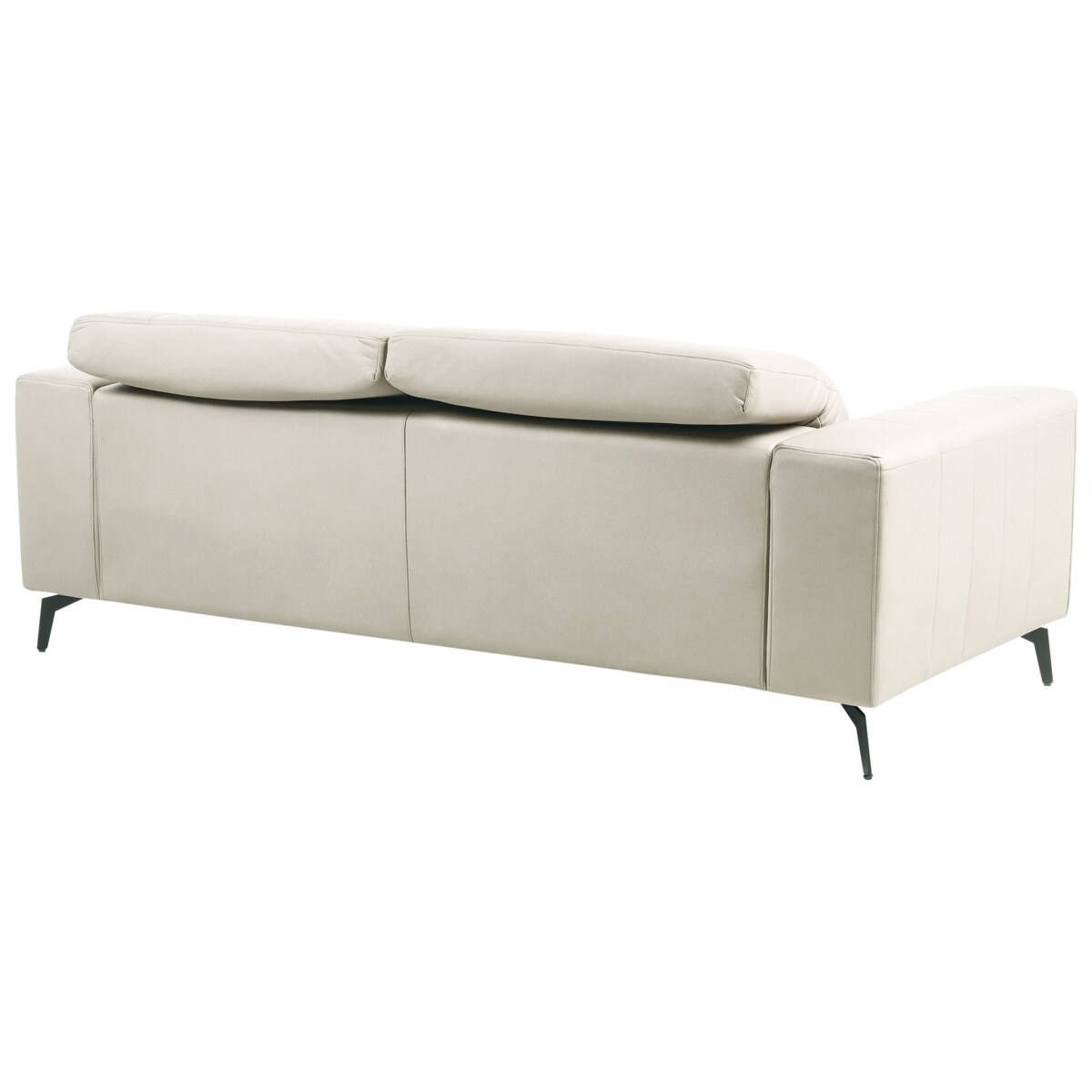 Komplet wypoczynkowy dla 6 osób OMMEL Ekoskóra Jasnobeżowy