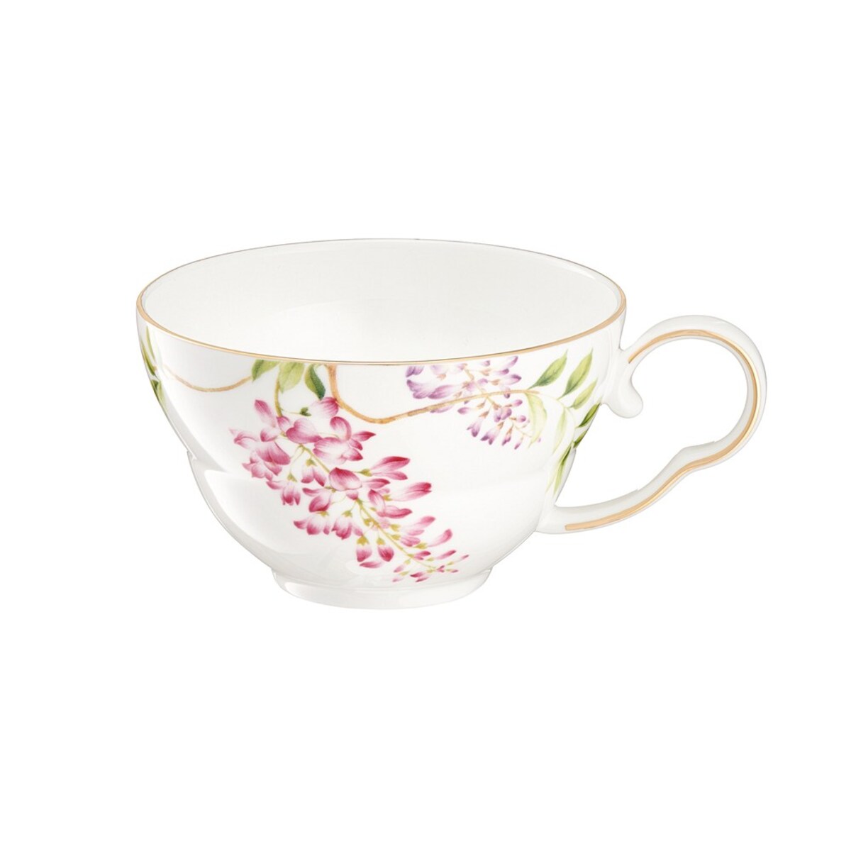 VILLA ITALIA Filiżanka do herbaty porcelanowa 200 ml ze spodkiem SENSUAL GARDEN