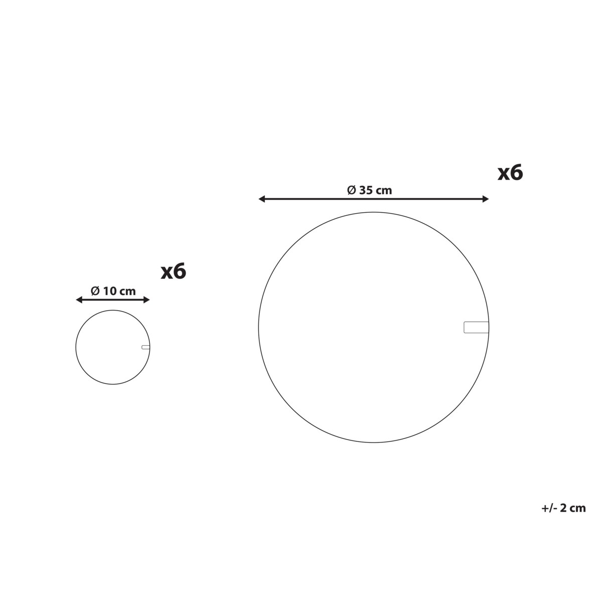 Zestaw 12 podkładek na stół TUMERIC Naturalny Juta