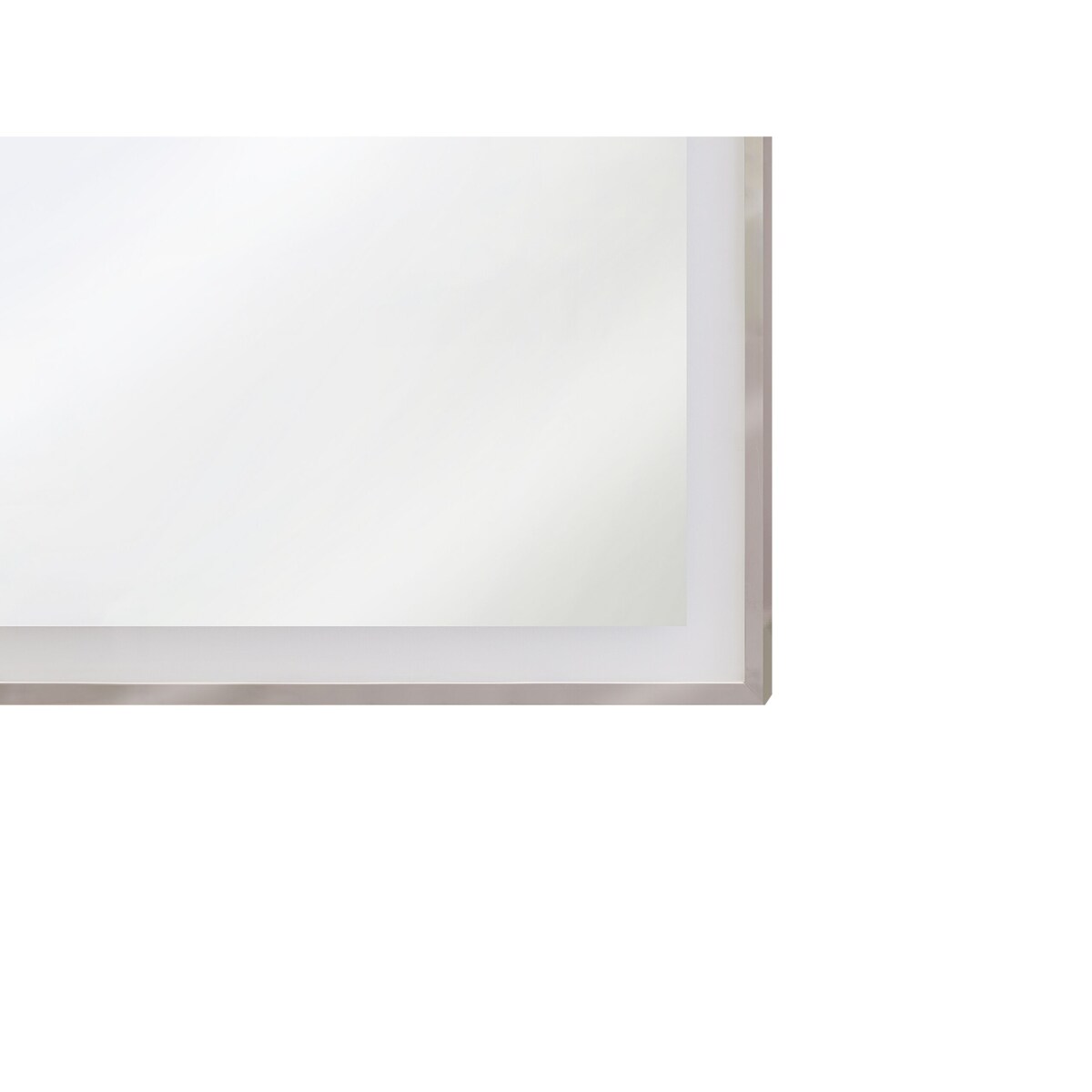 Lustro ścienne LED 60 x 80 cm srebrne ARGENS
