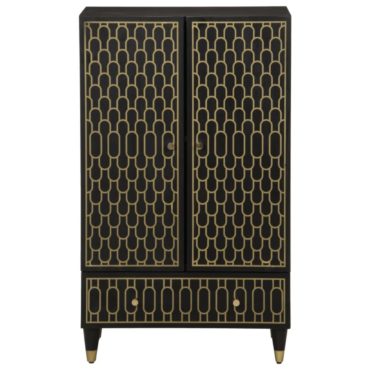 vidaXL Komoda, 60x33x100 cm, lite drewno mango