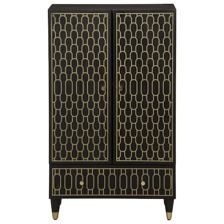 vidaXL Komoda, 60x33x100 cm, lite drewno mango