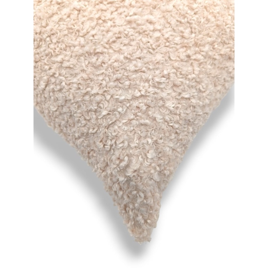 Kremowa poduszka dekoracyjna boucle 50x50 Betty