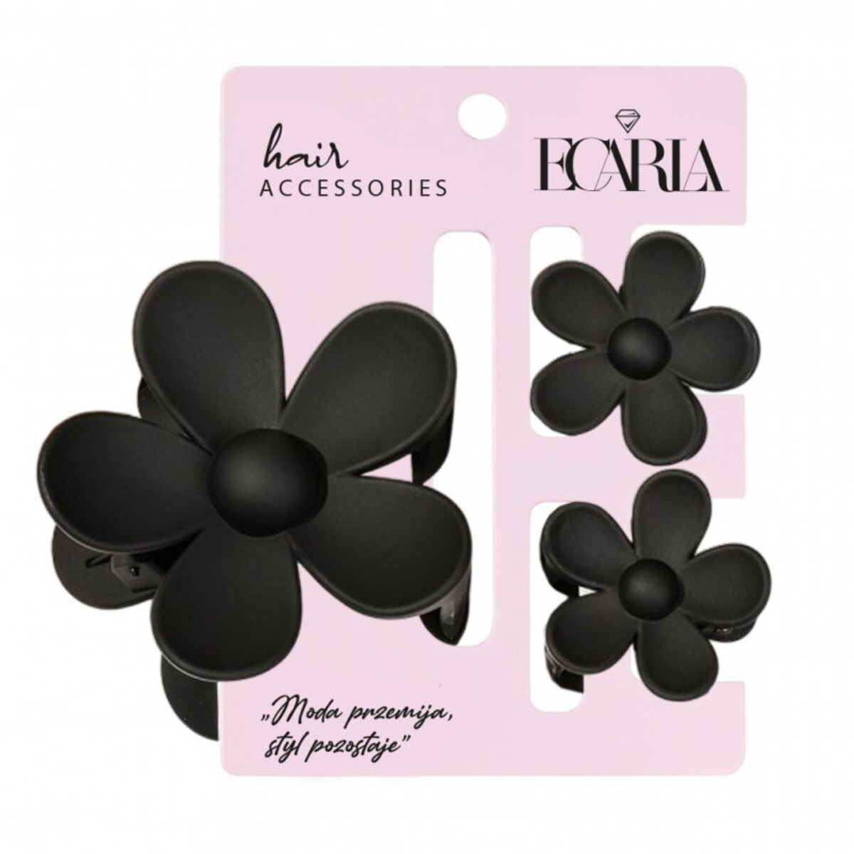 Zestaw spinek do włosów klamer 3w1, kwiat XL + 2 szt. mini spinek SP436