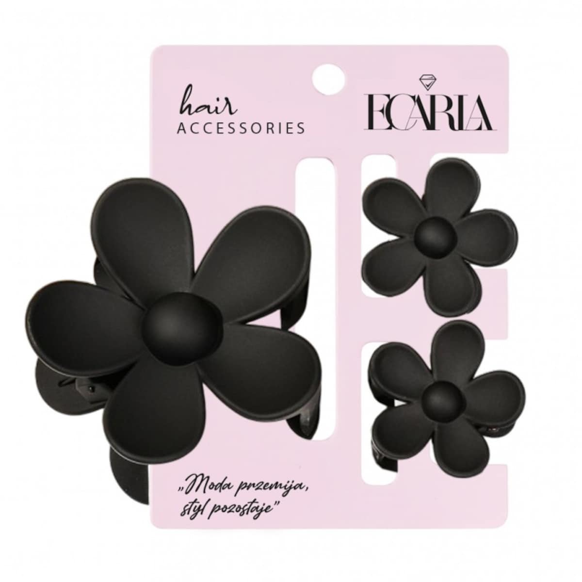 Zestaw spinek do włosów klamer 3w1, kwiat XL + 2 szt. mini spinek SP436