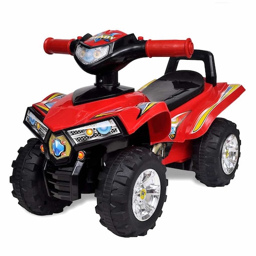 Czerwony quad jeździk dla dzieci, ze światłem i dźwiękiem