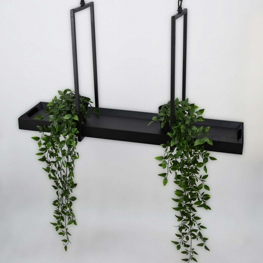 Rustykalna LAMPA zwieszana TRAY 105780 Markslojd metalowa OPRAWA wisząca zwis LED 9W 3000K na łańcuchu belka czarna