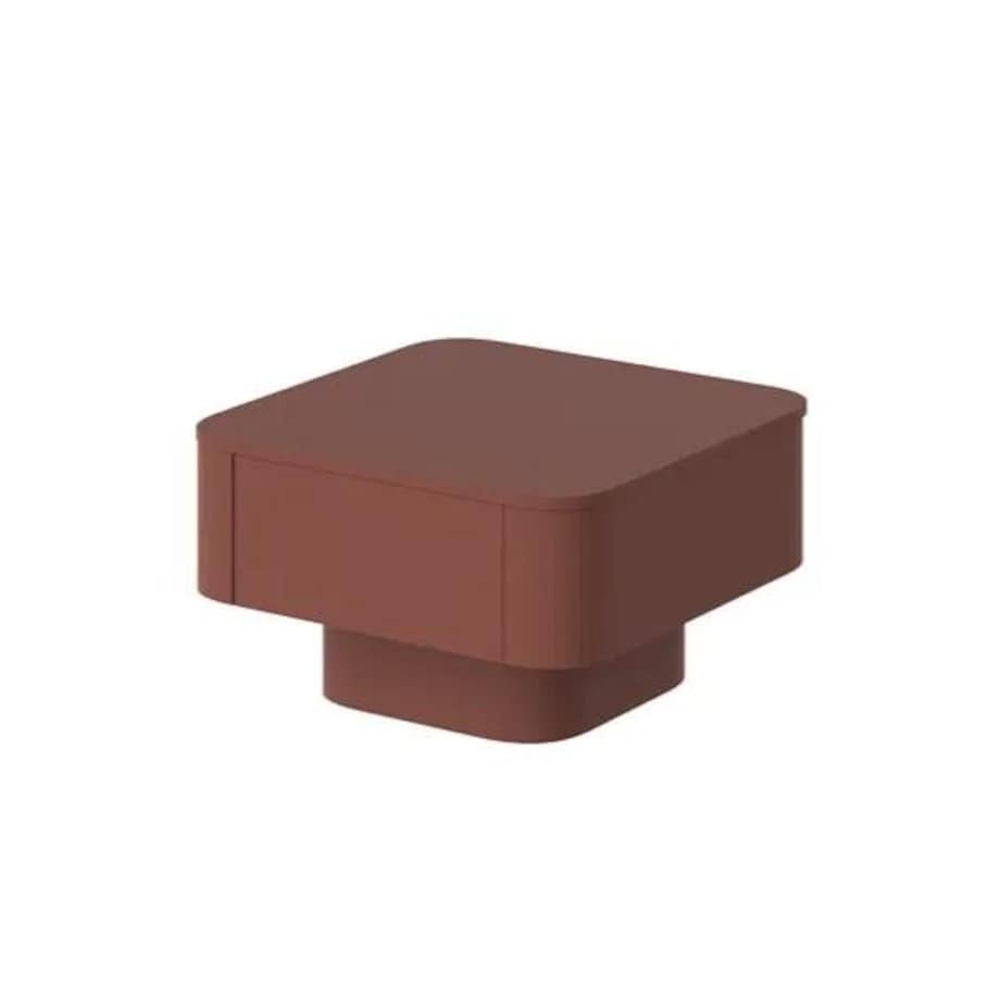 Ława kwadratowa GRADO 80x80 bordowa