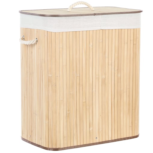Kosz na pranie KANDY Bambus Jasnobrązowy 100 L