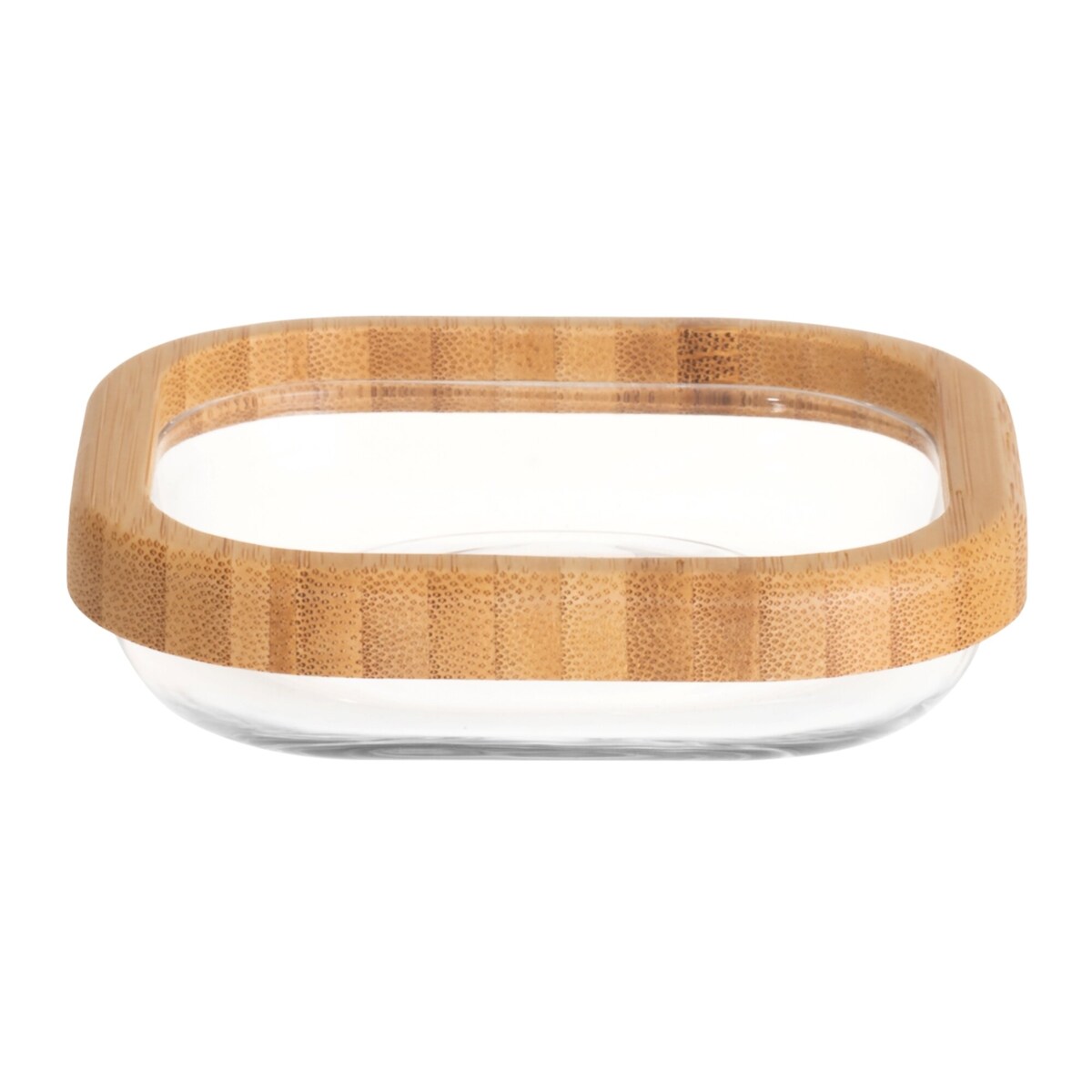 Mydelniczka LINA, szkło i bambus