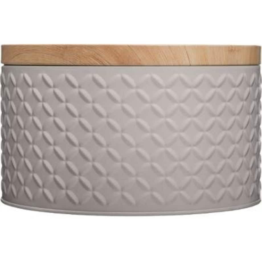 Metalowy okrągły pojemnik na produkty sypkie, metalowa puszka na drobiazgi, Ø 20 cm