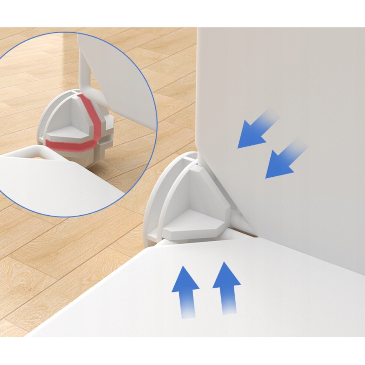 Szafa modułowa geometric biała garderoba regał półki