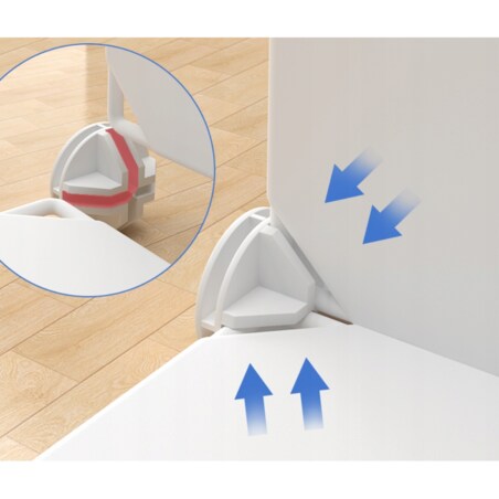 Szafa modułowa geometric biała garderoba regał półki