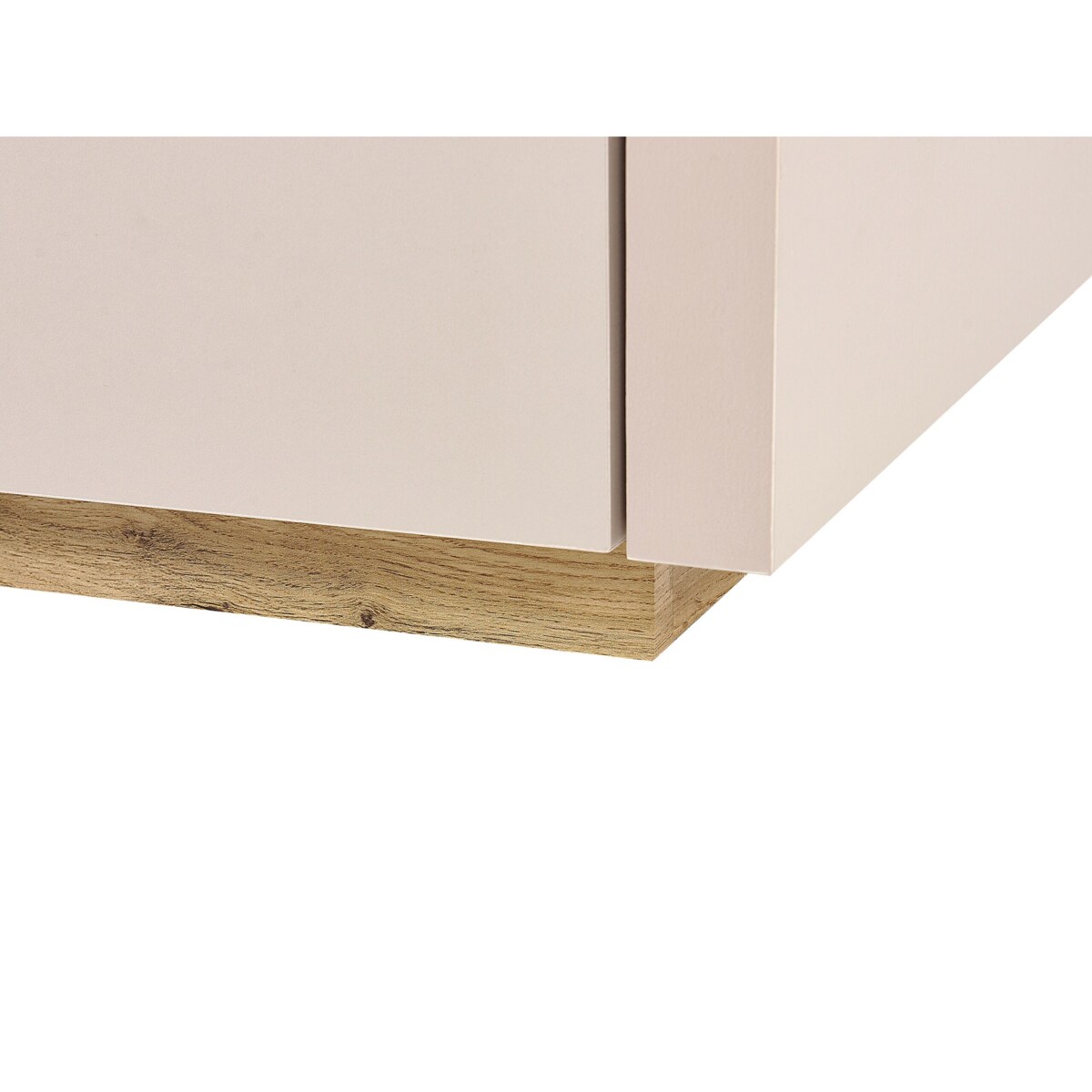 Szafka RTV jasne drewno z beżowym ANTONIO