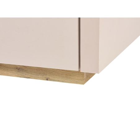 Szafka RTV jasne drewno z beżowym ANTONIO