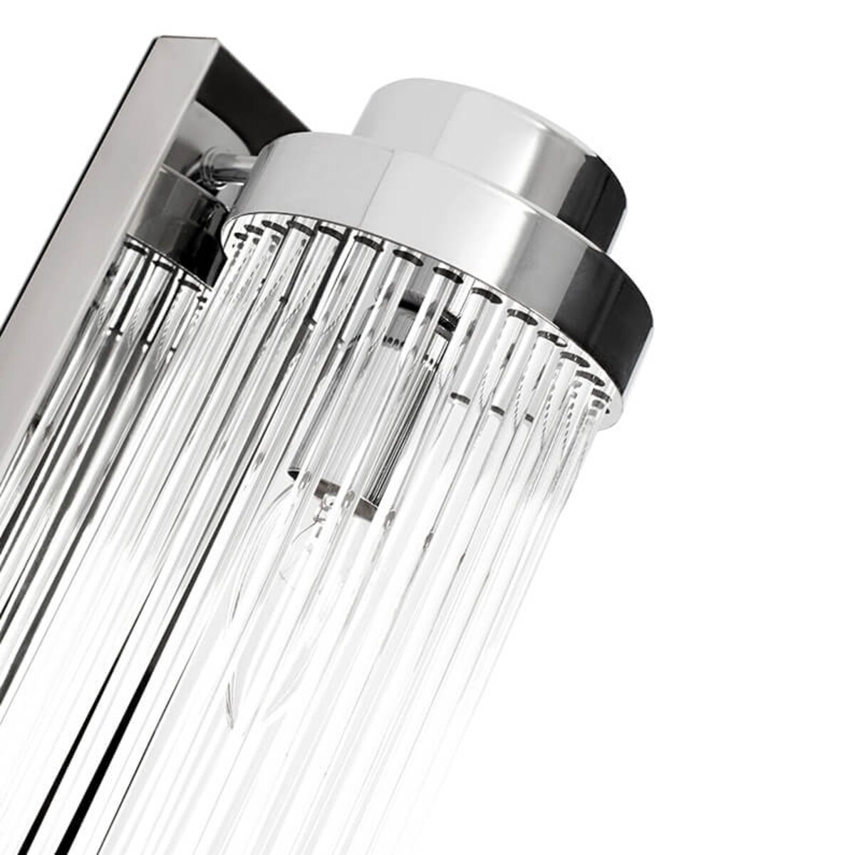 Kinkiet ścienny do salonu Column MSE010100360 Moosee szkło chrom