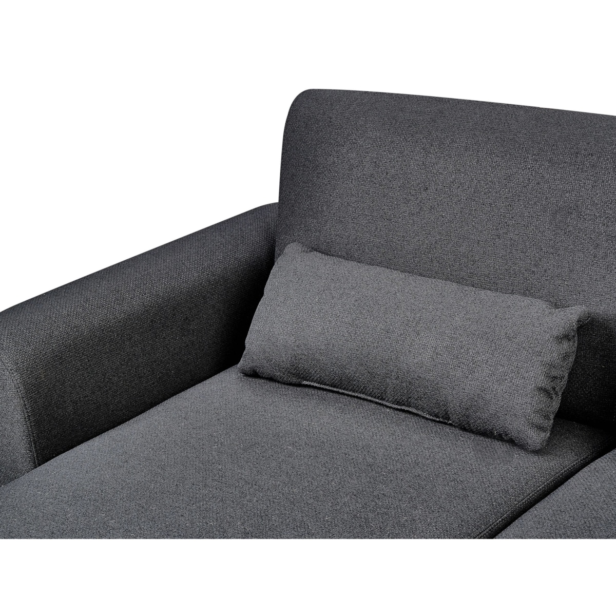 Narożnik rozkładany prawostronny czarny OLLSTA