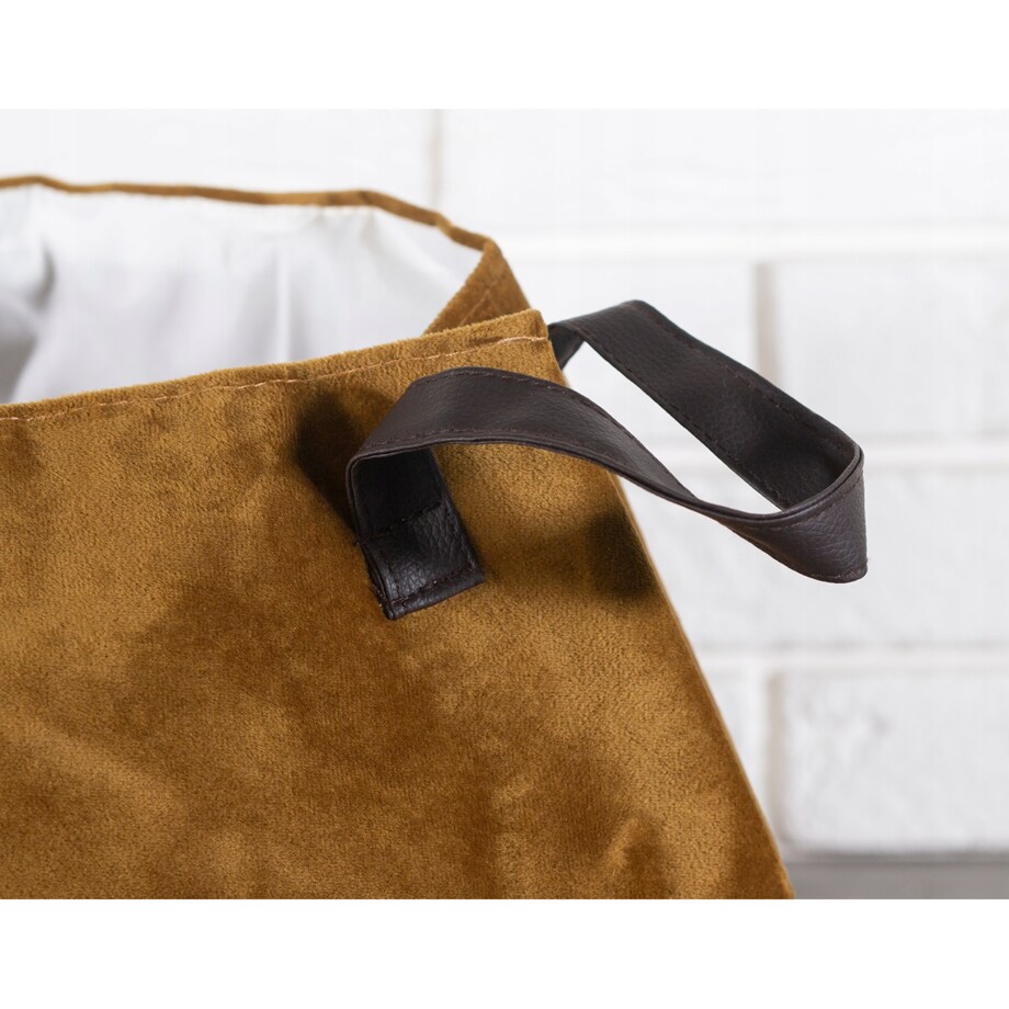 TORBA plażowa, na zakupy AKSAMITNA musztardowa