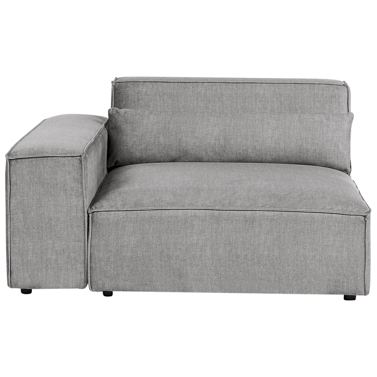 Sofa modułowa 2-osobowa z otomaną szara HELLNAR
