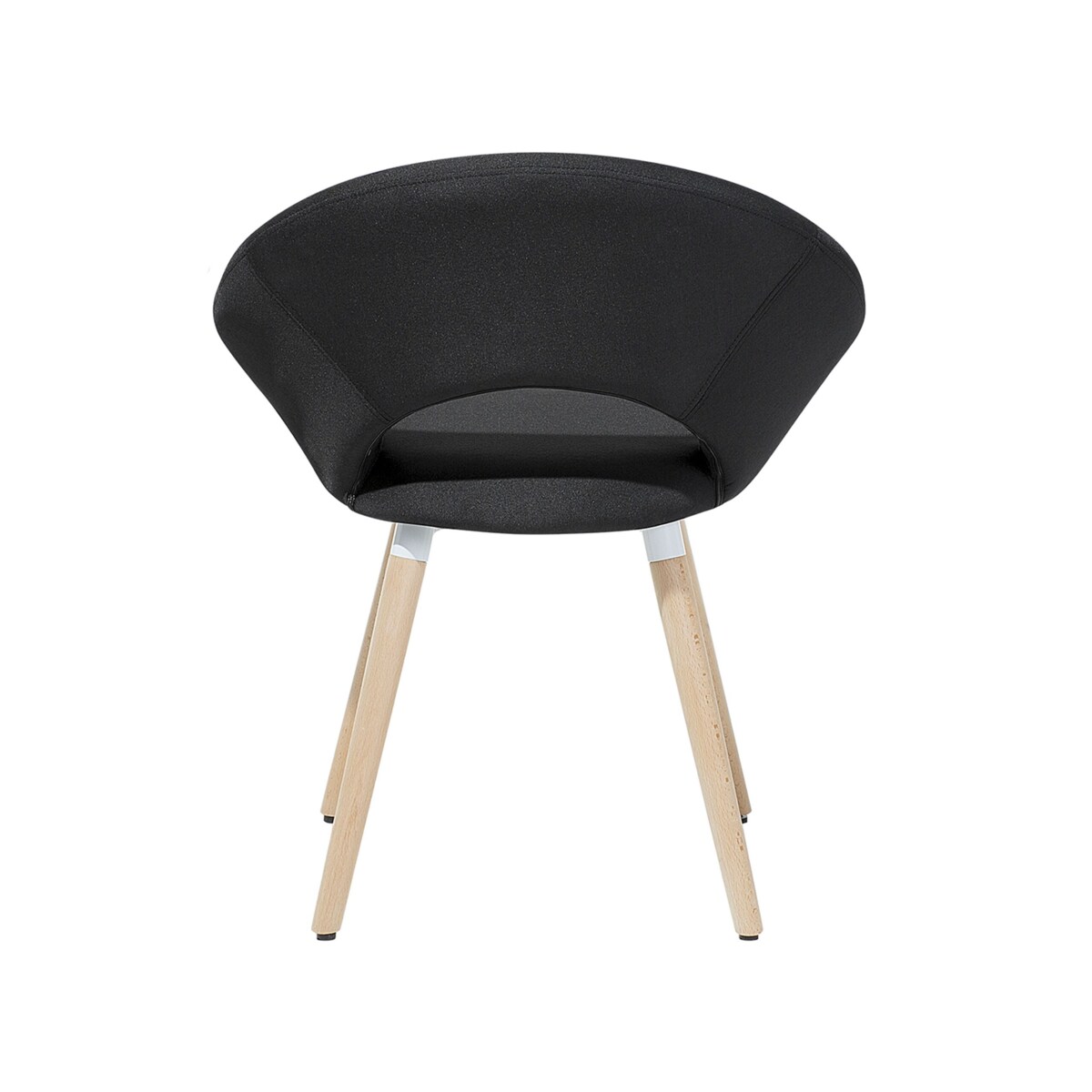 Zestaw 2 krzeseł czarny ROSLYN