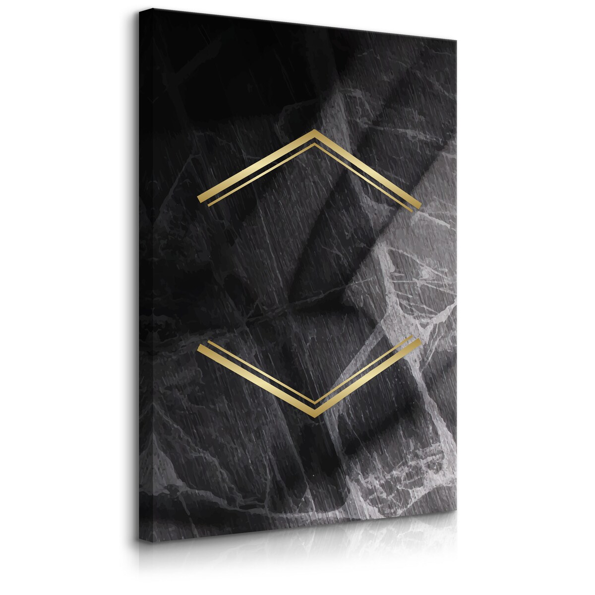Obraz Abstrakcyjny Czarny Marmur 30x40cm
