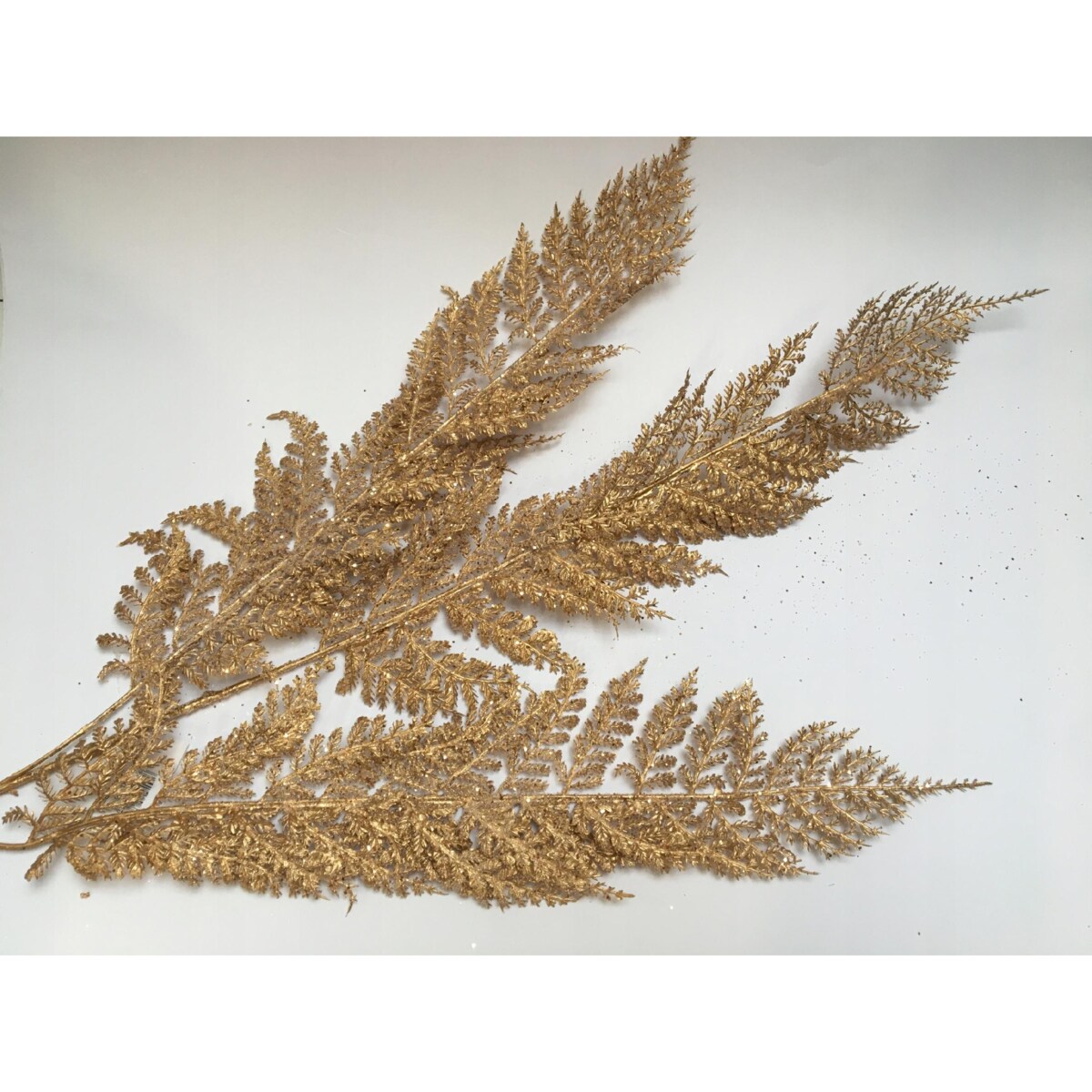 GAŁĄZKA SZTUCZNA PAPROCI ZŁOTA dodatek dekoracja stroika stołu duża długa