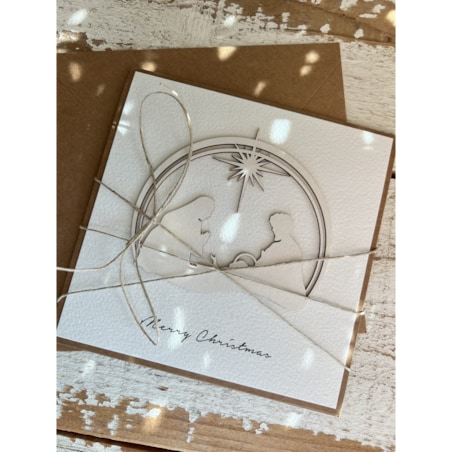 Kartka świąteczna ręcznie robiona Merry Christmas