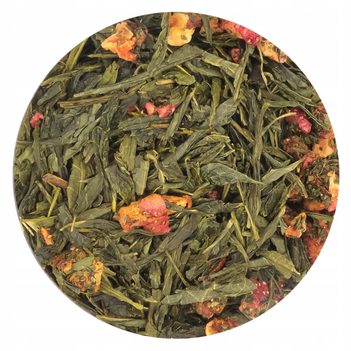 Herbata zielona TRUSKAWKI W ŚMIETANIE o mocno truskawkowym smaku PREMIUM - herbata liściasta sypana mieszanka napar susz - gotowa na prezent upominek