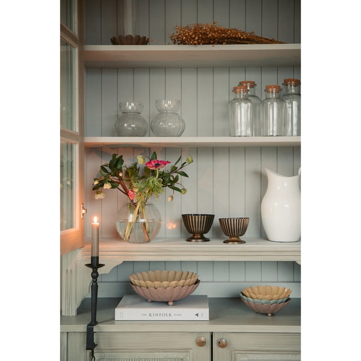 PATERA METALOWA na owoce zielona śr. 16cm