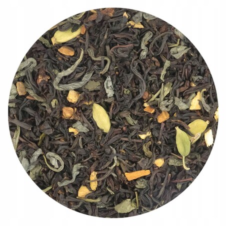 Herbata czarna MIECZ SAMURAJA o smaku rozgrzewającej mieszanki przypraw - herbata liściasta sypana mieszanka napar susz - gotowa na prezent upominek