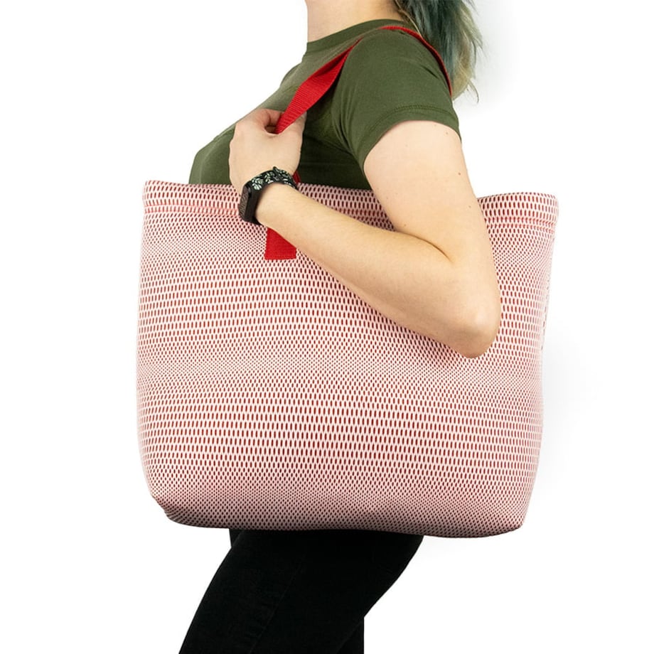 Torba plażowa czerwona 45x 36 cm