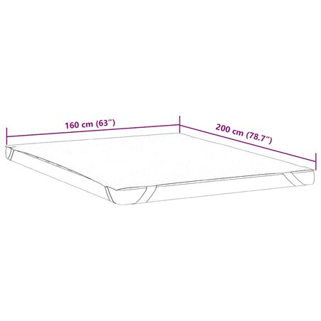 vidaXL Ochraniacz na materac, biały, 160x200 cm, wodoodporny