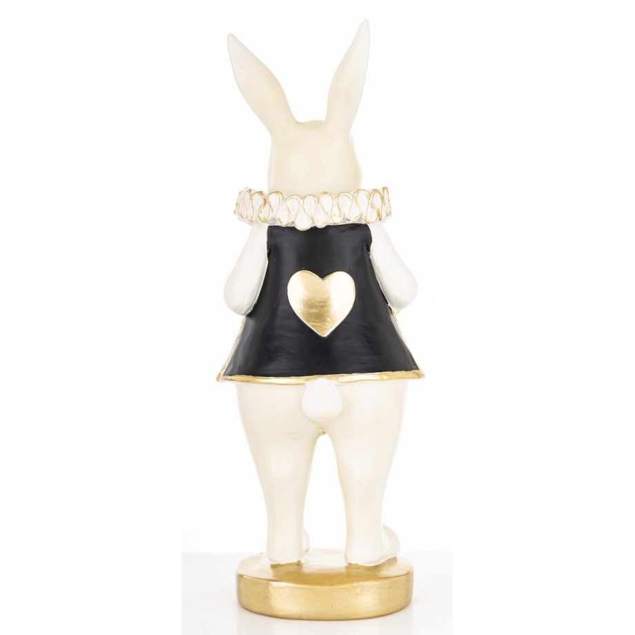 Dekoracja - biała króliczka LUISA 28x10,5x9 cm